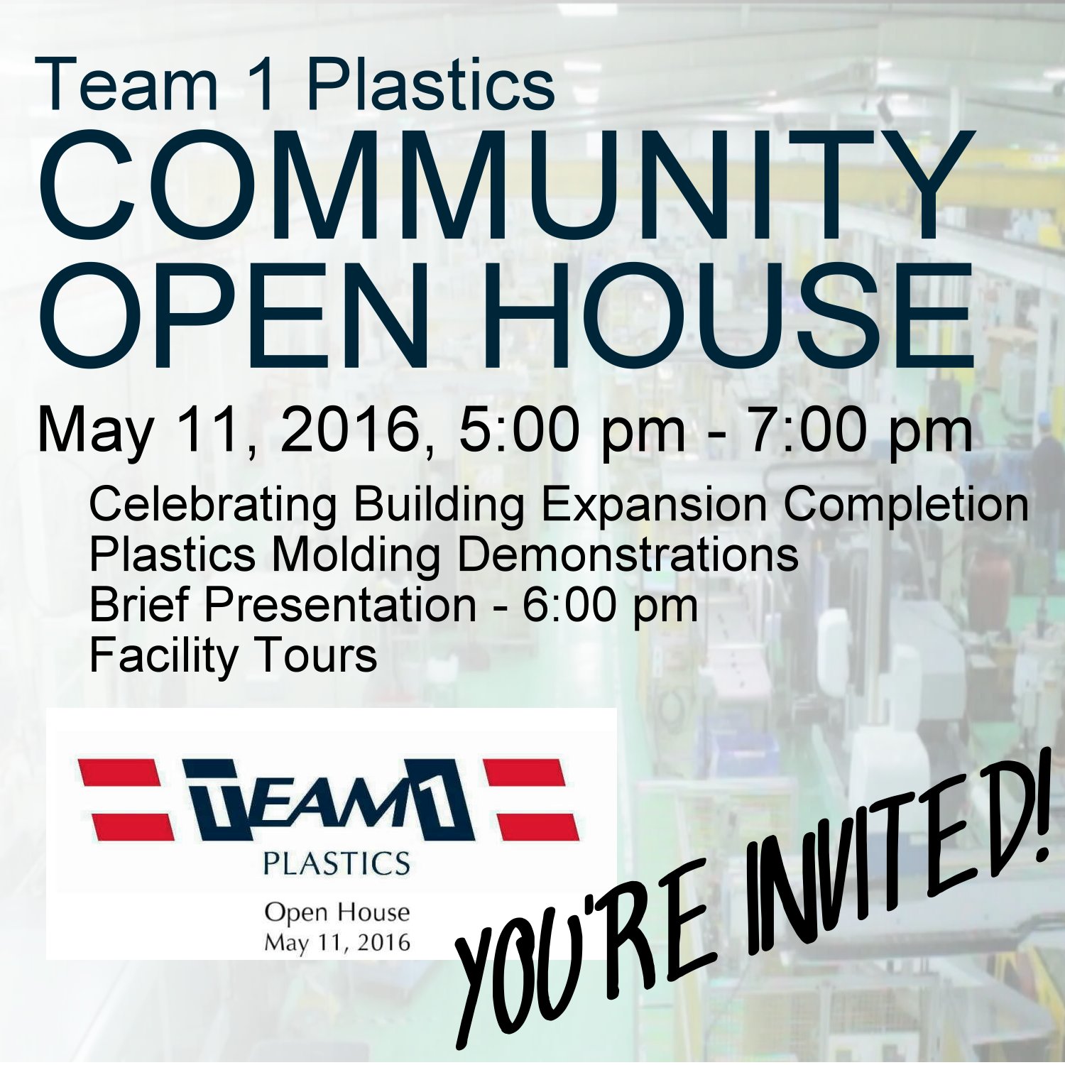 Team 1 Plastics Hosts Community Open House Team 1 Plastics